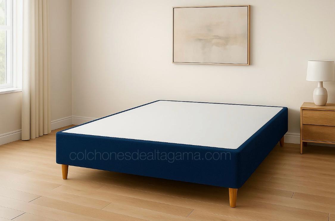 Bases de cama matrimonial y queen azul
